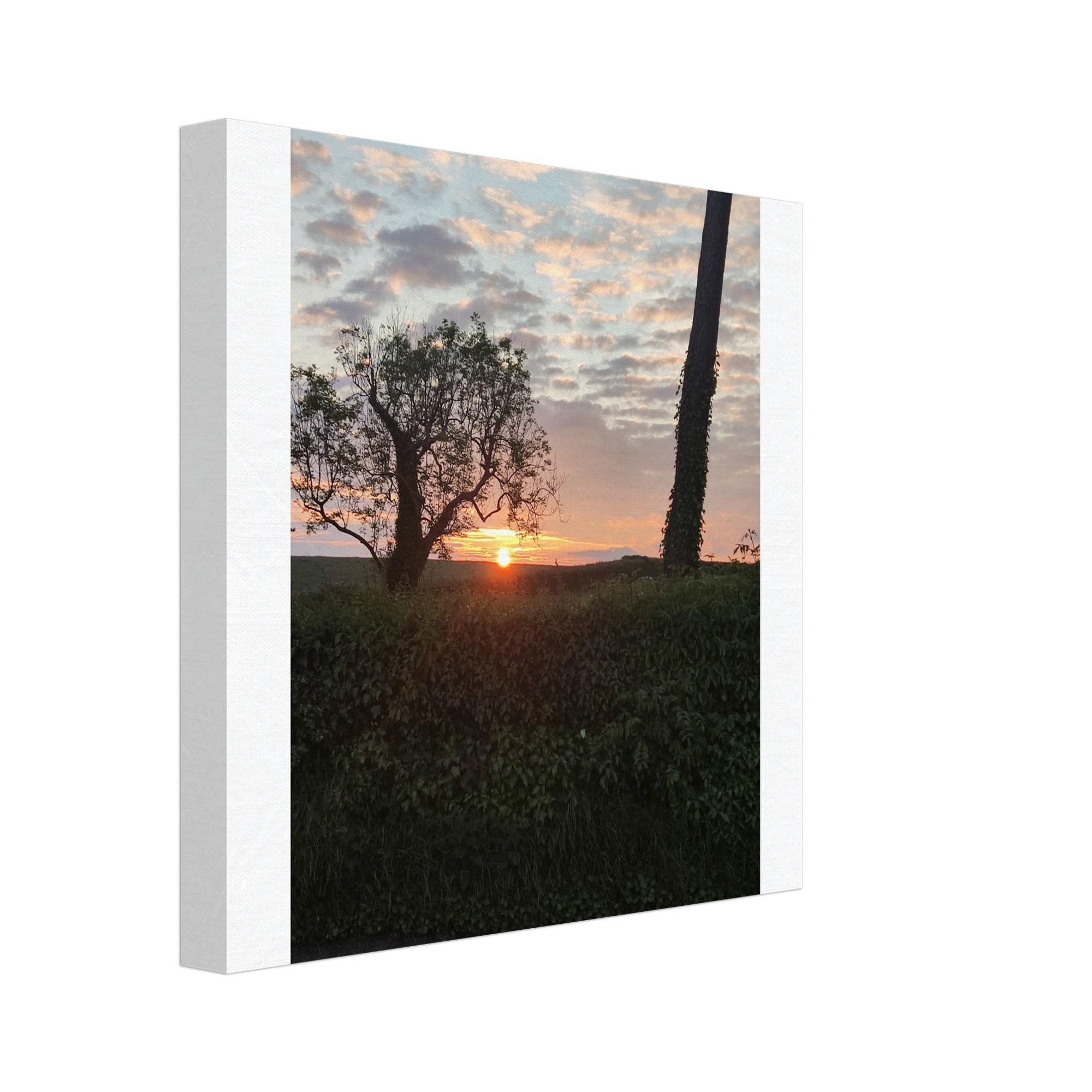 Sunset Happiness Canvas Print – Vibrant Boho Wall Art, Ready to Hang